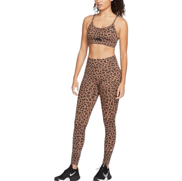 Nike Pants - NIKE One Women's Mid-Rise Leopard Printed Leggings XS - Sports Bra - S